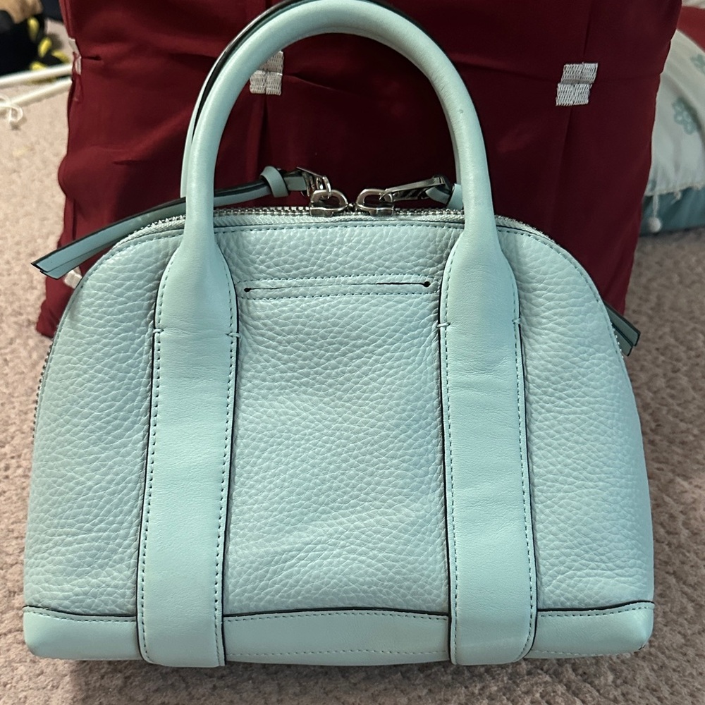 Coach Mint Green Leather small Satchel - Picture 4 of 12